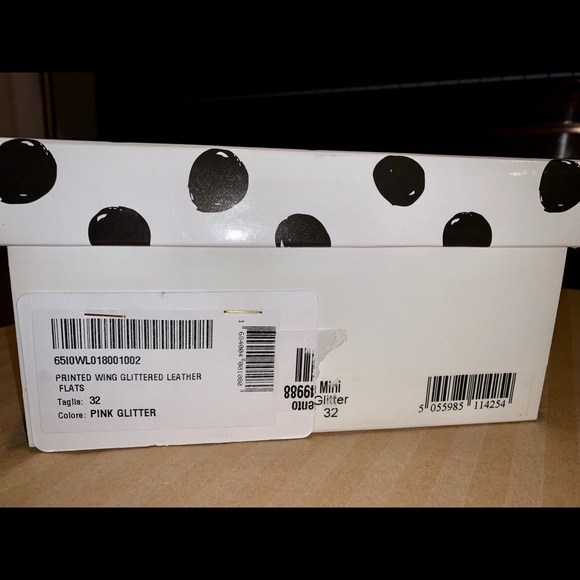 SOLD!! Sophia Webster Girls Mini Chiara Bellet Flats in Pink Glitter Sz 32 - Picture 10 of 11